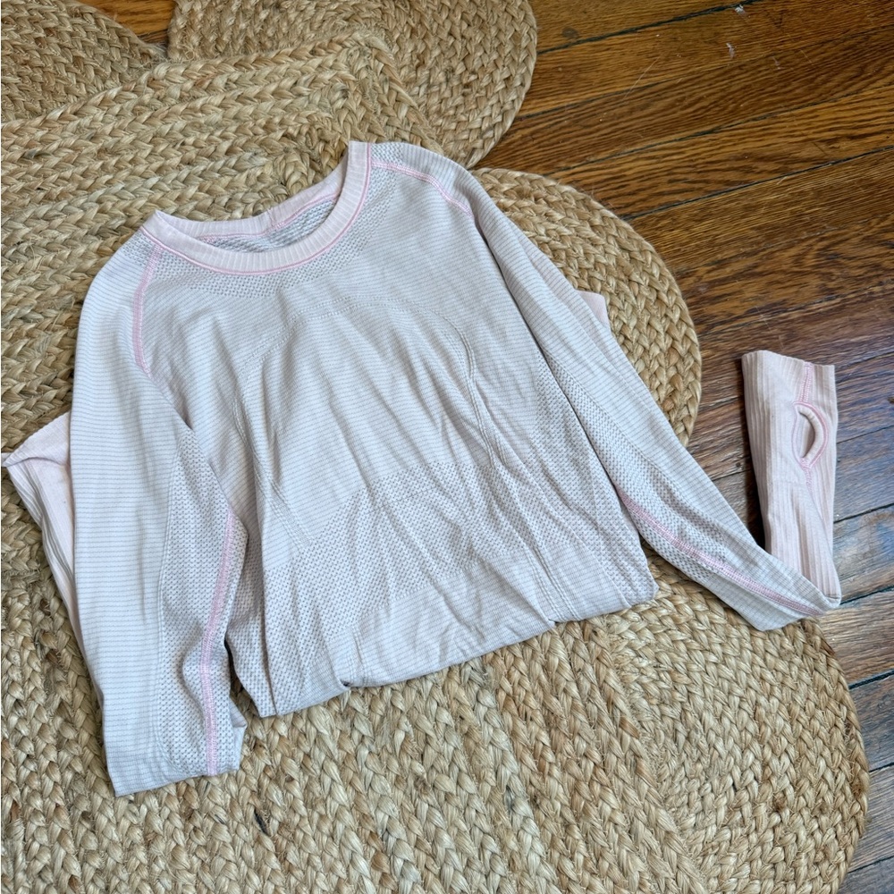 Lululemon pink swiftly tech long sleeve